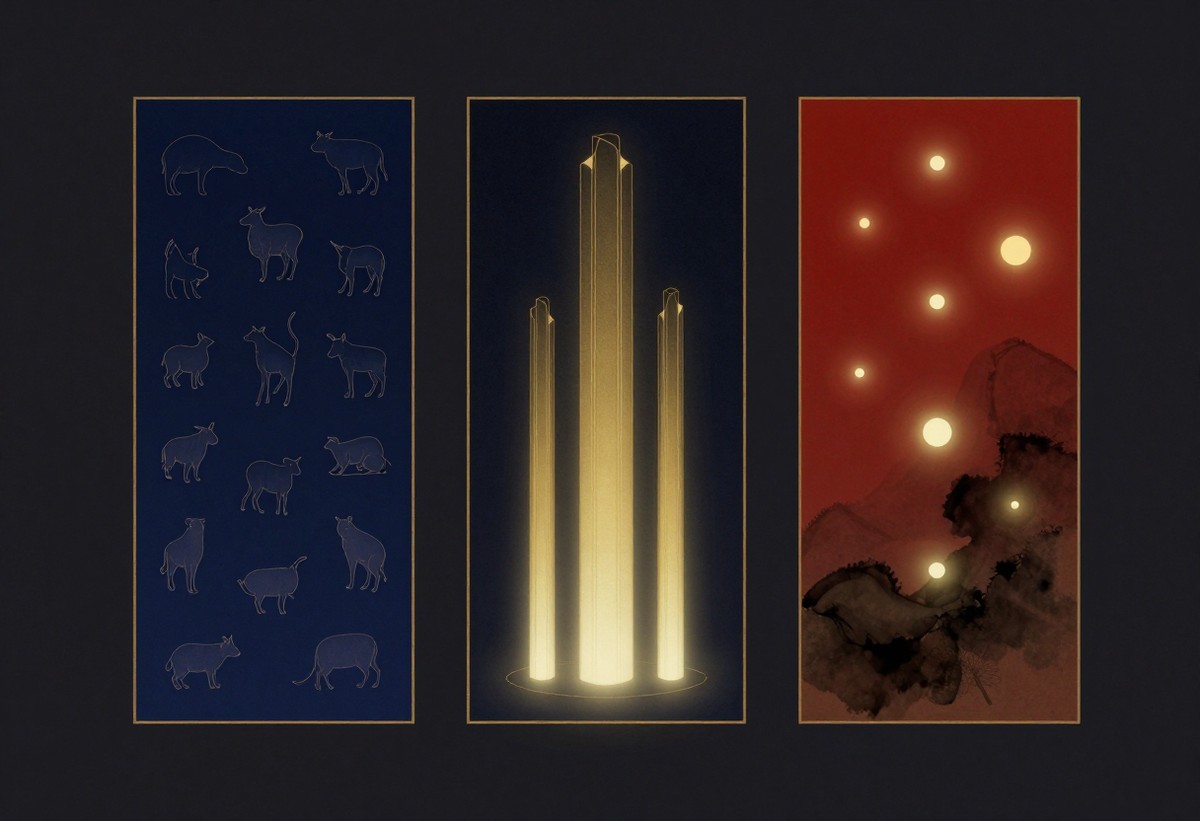 Saju vs Bazi vs Chinese Zodiac comparison — the three East Asian astrology systems side by side